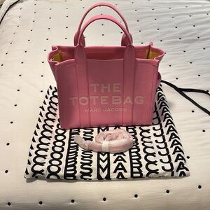 Marc Jacobs Pink Structured Tote Bag